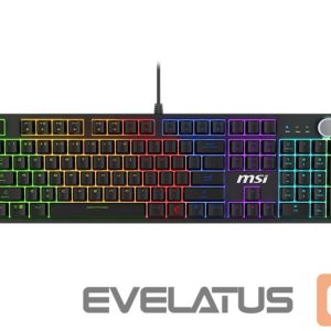 Arvuti klaviatuur MSI  KEYBOARD GAMING BLACK US/FORGE GK310 RED 