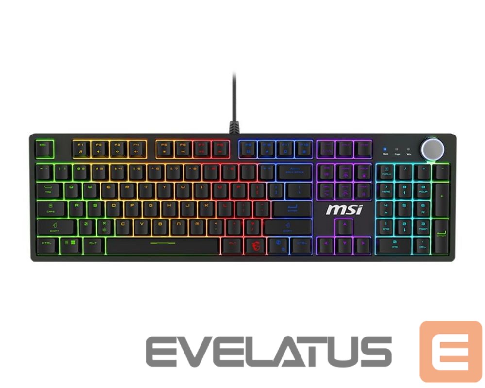 Arvuti klaviatuur MSI KEYBOARD GAMING BLACK US/FORGE GK310 RED