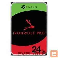 Kõvaketas HDD SeaGate  HDD||IronWolf Pro|24TB|SATA|512 MB|7200 rpm|Discs/Heads 10/20|3,5"|ST24000NT002 