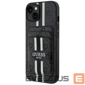 Muud kaubad Guess  Guess 4G Stripes case with Magsafe wallet for iPhone 15 black 