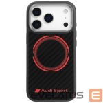 Muud kaubad Audi  Audi RSQ Carbon Fiber Sport Red Circle MagSafe Case for iPhone 17 Pro - Black 
