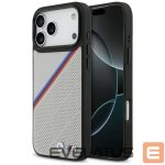 Muud kaubad BMW  BMW M Tricolor Metal Logo MagSafe Case for iPhone 17 Pro Max - Gray 