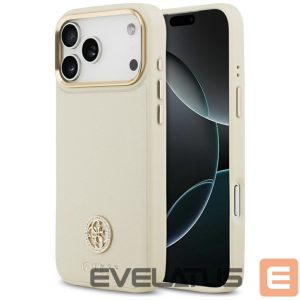 Muud kaubad Guess  Guess Grained Strass Logo MagSafe case for iPhone 17 Pro Max - beige 