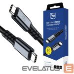 Muud kaubad 3MK  3mk Hyper Cable N-SERIES Thunderbolt 4 USB-C / USB-C 1m 48V/5A 40Gb/s 240W 8K60Hz - black 