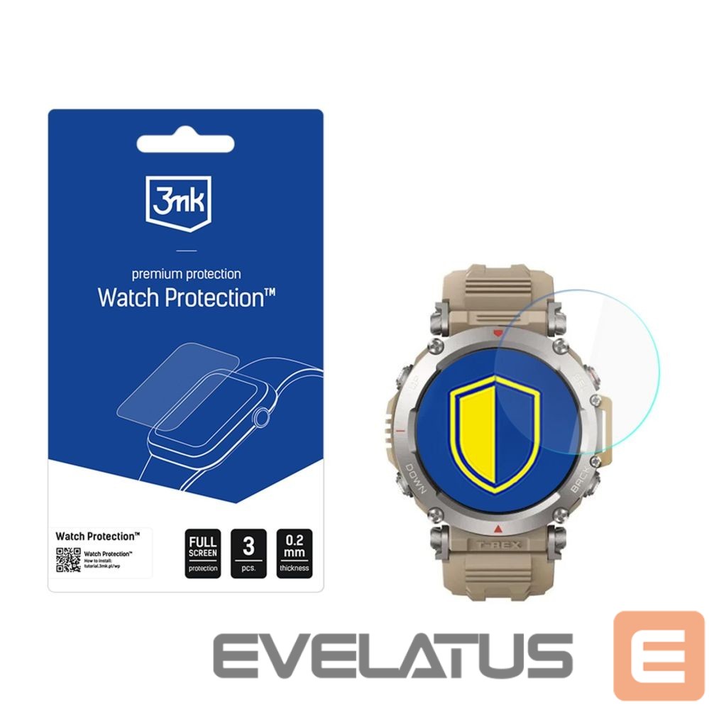 Muud kaubad 3MK Hybrid glass for the display of the 3mk smartwatch Watch Protection FlexibleGlass for Amazfit T-Rex Ultra