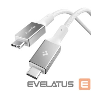 Muud kaubad Spigen  Spigen Essential EB10015CC USB-C / USB-C 100W 150cm Cable - White 