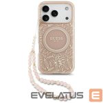 Muud kaubad Guess  Guess IML Flowers Electro Pearl Strap MagSafe Case for iPhone 17 Pro - Pink 