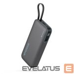 Väline aku Cuktech  Cuktech CUKP200NGLDG 55W 20000mAh Powerbank with Built-in USB-C Cable - Gray 