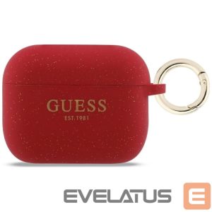Muud kaubad Guess  Guess Silicone Glitter Ring Case for AirPods Pro 3 - Red and Glitter 