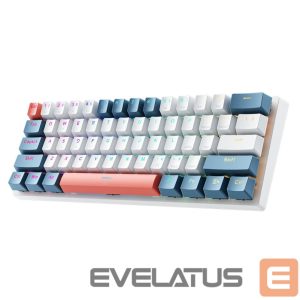 Arvuti klaviatuur Machenike  Machenike K500-B61 Wired Mechanical Gaming Keyboard with Backlight, Red Switch - White and Blue 