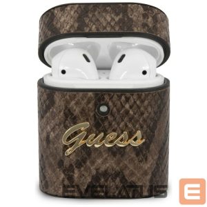 Tagakaaned Guess  Guess GUACA2PUSNSMLBR AirPods 1/2 cover brown/brown Python Collection 