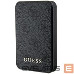 Muud kaubad Guess  Guess Powerbank 15W GUPB5LP4GEGK 5000mAh black/black 4G Leather Metal Logo 