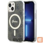 Tagakaaned Guess  Guess IML 4G MagSafe iPhone 15 Plus Case - Brown 