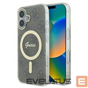 Muud kaubad Guess  Guess IML 4G MagSafe Case for iPhone 16 Plus - Brown 