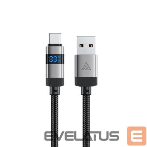 Muud kaubad Acefast  Acefast C15-04 USB-A - USB-C Cable with Display 480Mb/s 66W 1.2m - Black 