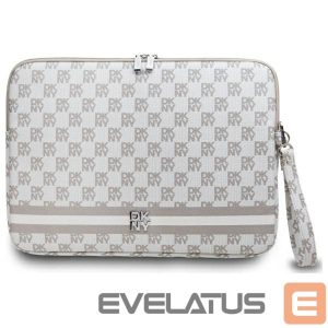 Muud kaubad DKNY  DKNY Sleeve Checkered Pattern Printed Stripes 14" Laptop Case - Beige 