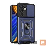 Muud kaubad Hurtel  Hybrid Armor Camshield with Camera Cover and Metal Ring for Samsung Galaxy S25 - Blue 