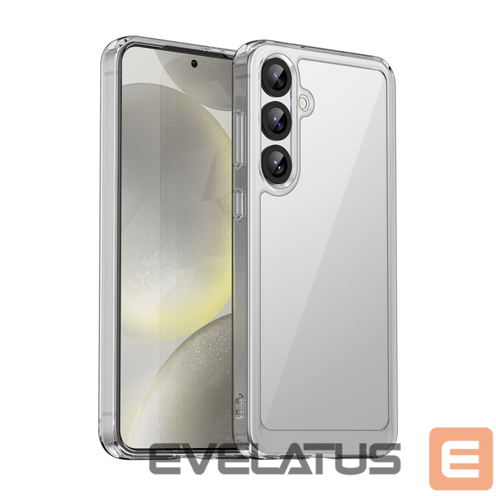 Muud kaubad Hurtel Outer Space Case with Gel Frame for Samsung Galaxy S25+ - Transparent