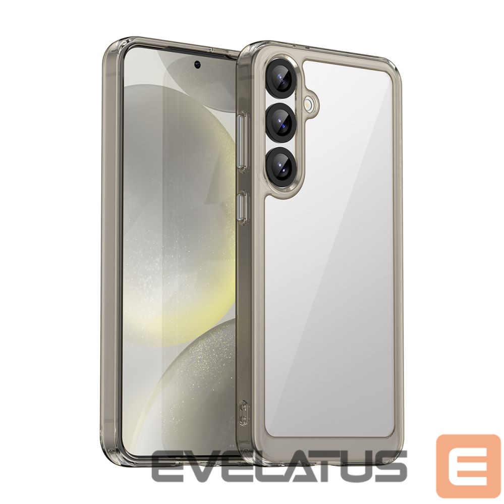 Muud kaubad Hurtel Outer Space Case with Gel Frame for Samsung Galaxy S25+ - Clear Black