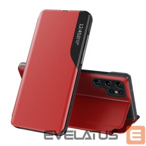 Muud kaubad Hurtel  Eco Leather View Case for Samsung Galaxy S25 Ultra with Flip and Stand - Red 