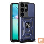 Muud kaubad Hurtel  Hybrid Armor Camshield with Camera Cover and Metal Ring for Samsung Galaxy S25 Ultra - Blue 