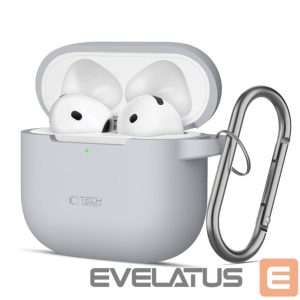 Muud kaubad Tech-Protect  Tech-Protect Silicone Hook Case for AirPods 4 - Gray 