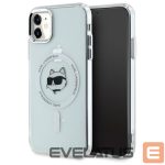 Muud kaubad Karl Lagerfeld  Karl Lagerfeld IML Metal Choupette Head MagSafe iPhone 11 Case - White 