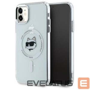 Muud kaubad Karl Lagerfeld  Karl Lagerfeld IML Metal Choupette Head MagSafe iPhone 11 Case - White 
