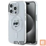 Muud kaubad Karl Lagerfeld  Karl Lagerfeld IML Metal Choupette Head MagSafe Case for iPhone 15 Pro Max - White 