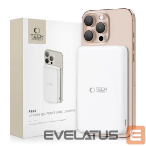 Muud kaubad Tech-Protect  Powerbank Tech-Protect PB24 LifeMag QI2 MagSafe 10000 mAh - white 