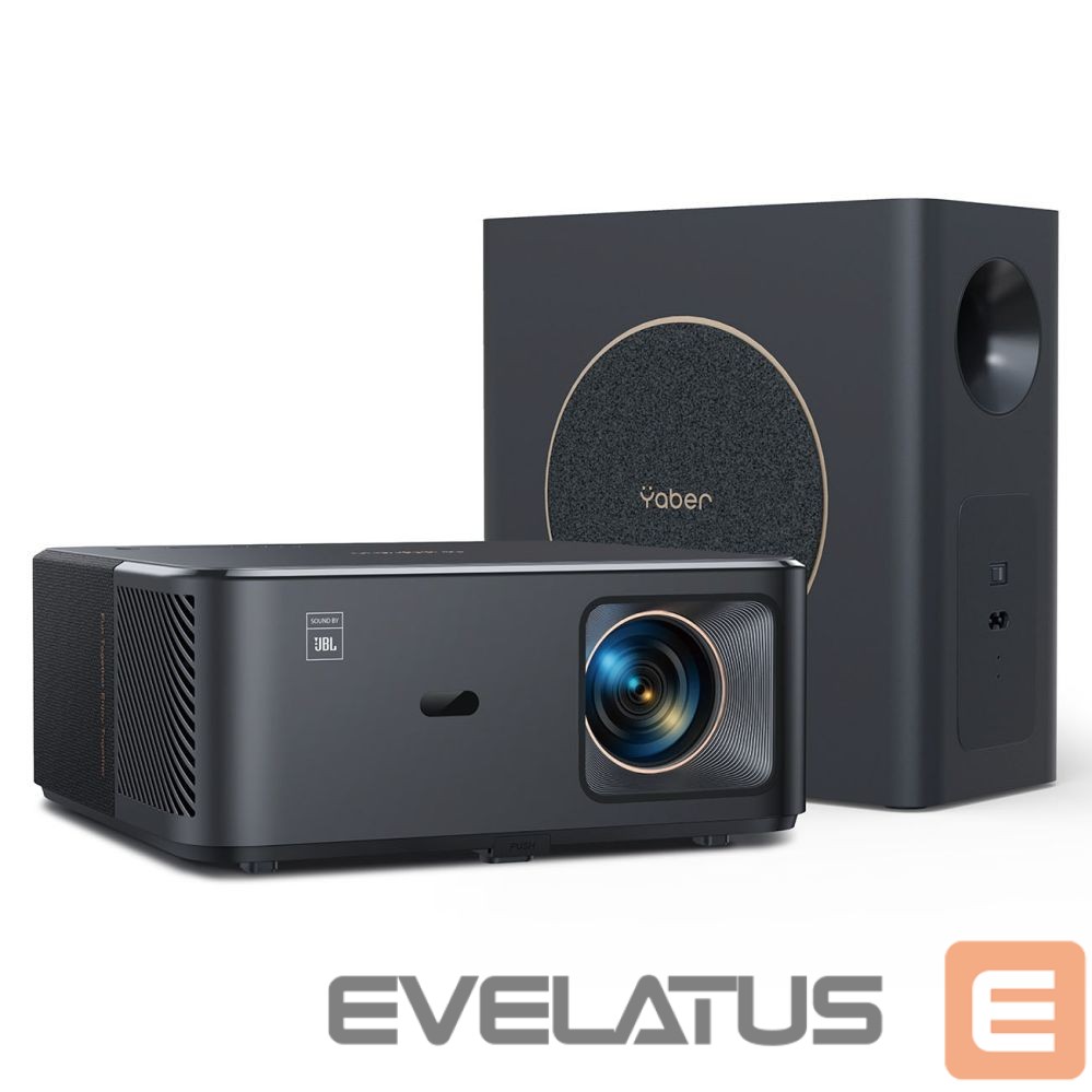 Projektorid Yaber Yaber K2s Pro LCD FullHD 1080p Multimedia Projector with JBL Speakers and Subwoofer - Black