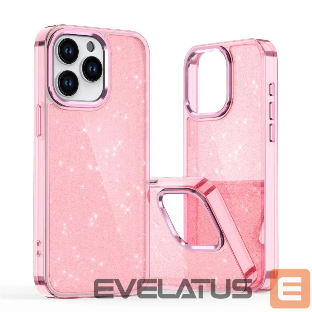 Tagakaaned Hurtel Glitter Case for Samsung Galaxy S25 Edge - Pink