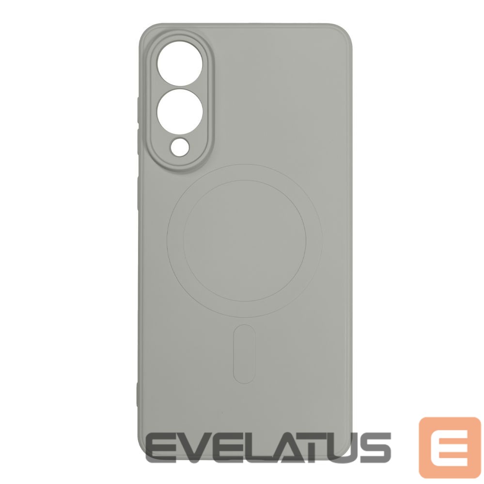 Tagakaaned Hurtel Liquid Silicone Case with MagSafe for Samsung Galaxy S25 Edge - Gray