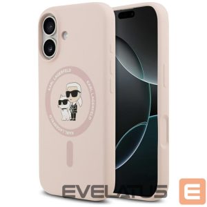 Muud kaubad Karl Lagerfeld  Karl Lagerfeld Silicone Karl&Choupette Ring MagSafe Case for iPhone 17 - Pink 
