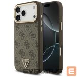 Muud kaubad Guess  Guess 4G Triangle Logo MagSafe Case for iPhone 17 Pro Max - Brown & Gold 