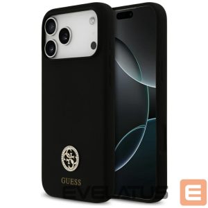 Muud kaubad Guess  Guess Silicone Logo Strass 4G MagSafe Case for iPhone 17 Pro Max - Black 