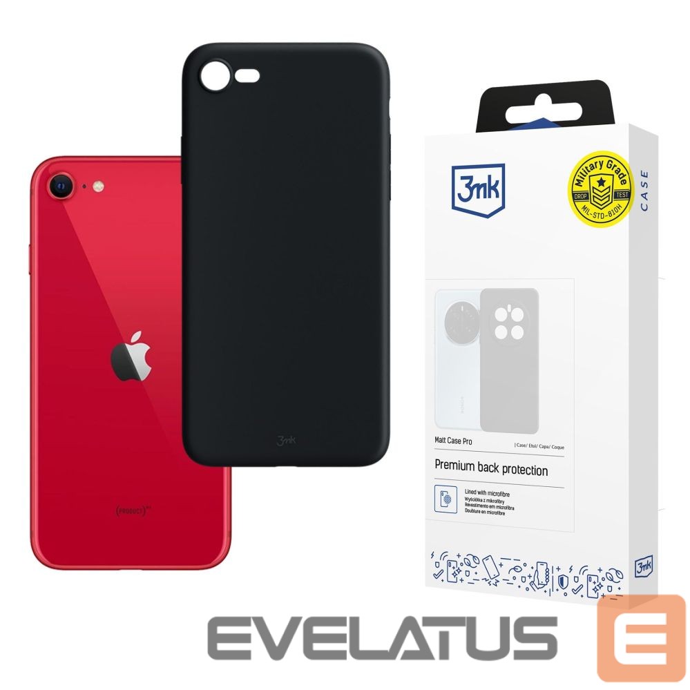 Muud kaubad 3MK 3mk Matt Case Pro for Apple iPhone SE 2022 - matte black