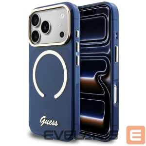 Muud kaubad Guess  Guess IML Script Metal MagSafe Case for iPhone 17 Pro - Blue 