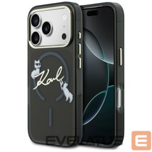 Muud kaubad Karl Lagerfeld  Karl Lagerfeld IML Choupettes Karl Script Logo MagSafe Case for iPhone 17 Pro - Black 