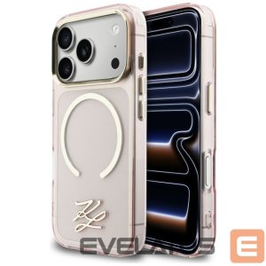 Muud kaubad Karl Lagerfeld  Karl Lagerfeld IML KL Script Logo MagSafe Case for iPhone 17 Pro Max - Pink 