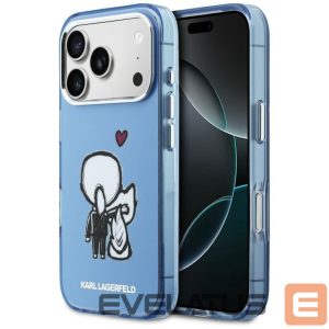 Muud kaubad Karl Lagerfeld  Karl Lagerfeld Karl & Choupette Back MagSafe Case for iPhone 17 Pro Max - Blue 