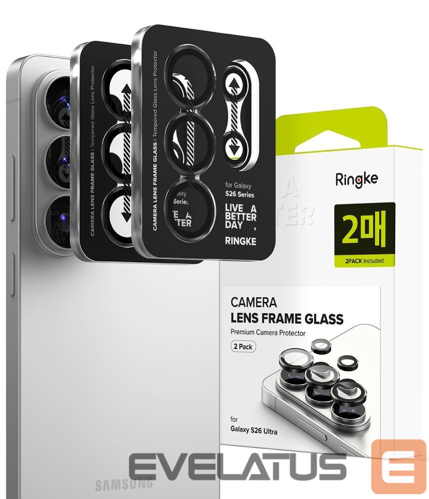 Muud kaubad Ringke Ringke Camera Frame Protector 2-Pack for Samsung Galaxy S26 Ultra - Black