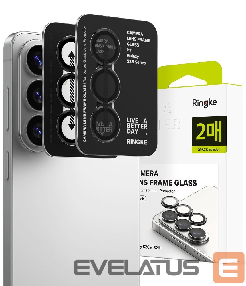 Muud kaubad Ringke Ringke Camera Frame Protector 2-Pack for Samsung Galaxy S26 / S26+ - Black