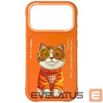 Muud kaubad Nimmy  Nimmy Glasses Cool Cat Case for iPhone 17 Pro Max - Orange 