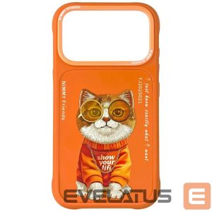 Muud kaubad Nimmy  Nimmy Glasses Cool Cat Case for iPhone 17 Pro Max - Orange 