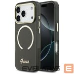 Muud kaubad Guess  Guess IML Script Metal MagSafe Case for iPhone 17 Pro - Black 
