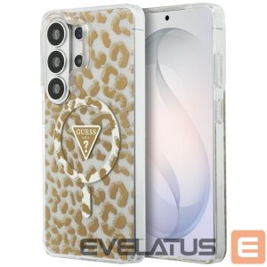 Muud kaubad Guess  Guess IML Leopard Print Triangle MagSafe Case for Samsung Galaxy S26 Ultra - Brown 