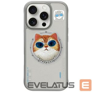 Muud kaubad Nimmy  Nimmy Glasses Cool Cat MagSafe Case for iPhone 16 Pro - Gray 
