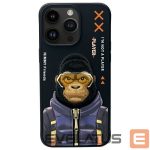 Tagakaaned Nimmy  Nimmy Cool&Cute 2.0 Monkey Case for iPhone 15 Pro - Black 