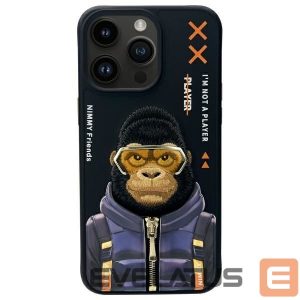 Muud kaubad Nimmy  Nimmy Cool&Cute 2.0 Monkey Case for iPhone 15 Pro - Black 